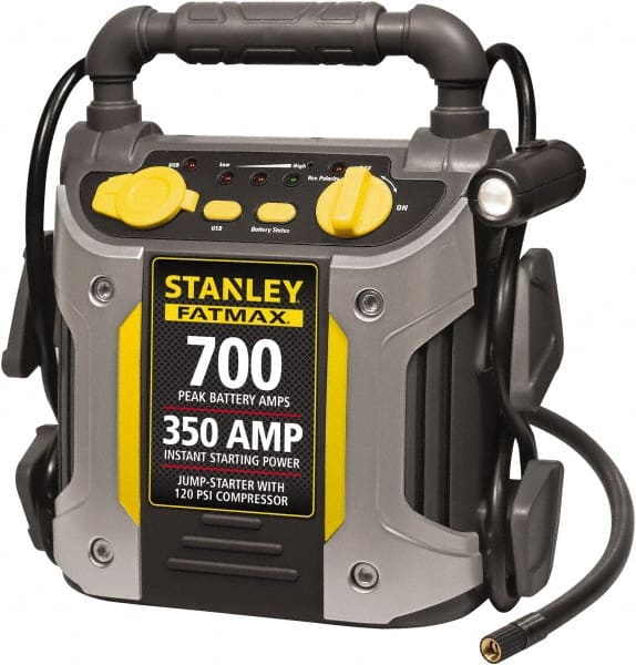 Stanley - 12 Volt Jump Starter with Inflator - 350 Amps, 700 Peak Amps - Exact Tooling