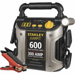 Stanley - 12 Volt Jump Starter - 300 Amps, 600 Peak Amps, 3 USB Power Ports - Exact Tooling