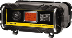 Stanley - 12 Volt Automatic Charger/Maintainer - 25 Amps, 75 Starter Amps - Exact Tooling