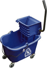 O-Cedar - 33 Qt Plastic Bucket & Wringer - 22" Long x 34" High x 15" Wide, Blue - Exact Tooling