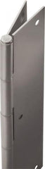 Stanley - 86" Long x 5" Wide, 22" Knuckle, Stainless Steel Continuous Hinge - 0.75" Thick, With Holes - Exact Tooling