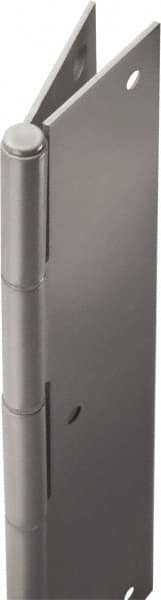 Stanley - 74" Long x 5" Wide, 21" Knuckle, Stainless Steel Continuous Hinge - 0.75" Thick, With Holes - Exact Tooling