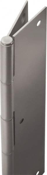 Stanley - 80" Long x 5" Wide, 20" Knuckle, Steel Continuous Hinge - 0.75" Thick, With Holes - Exact Tooling