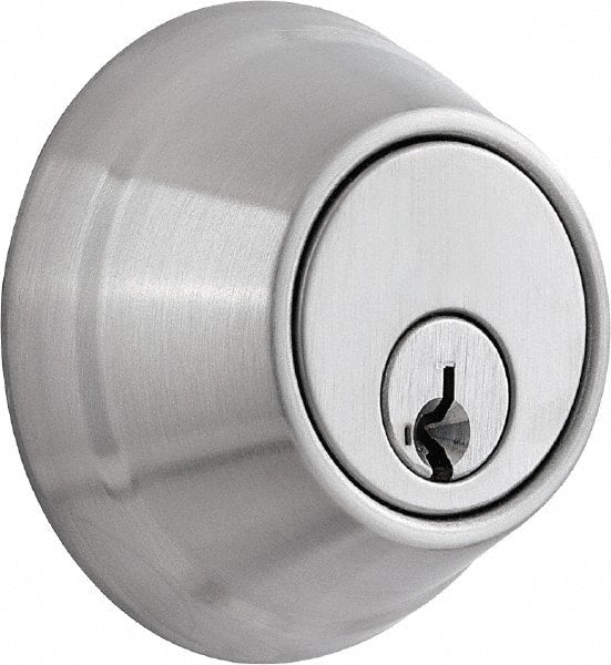 Stanley - 1-3/8 to 2" Door Thickness, Oil Rubbed Bronze Finish, Occupancy Indicator Deadbolt - Nonhanded Handling, Push in Lever Override, Keyless Cylinder - Exact Tooling