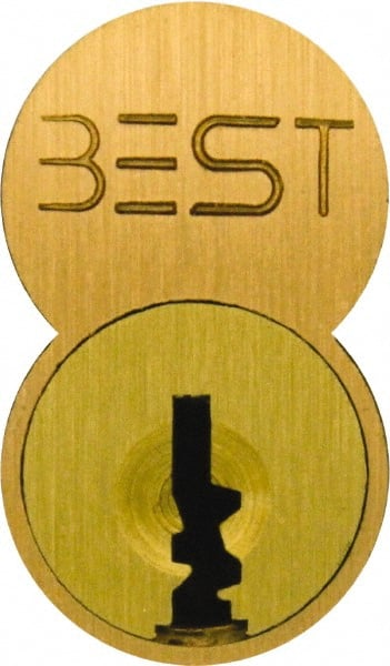 Best - Best I/C Core Small Format IC Cylinder - Satin Bronze Coated, Brass/Zinc Alloy - Exact Tooling