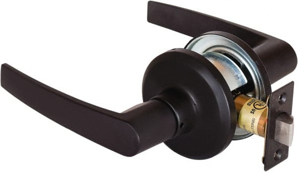 Stanley - Grade 2 Passage Lever Lockset - 2-3/8 & 2-3/4" Back Set, Keyless Cylinder, Brass Alloy, Oil Rubbed Bronze Finish - Exact Tooling