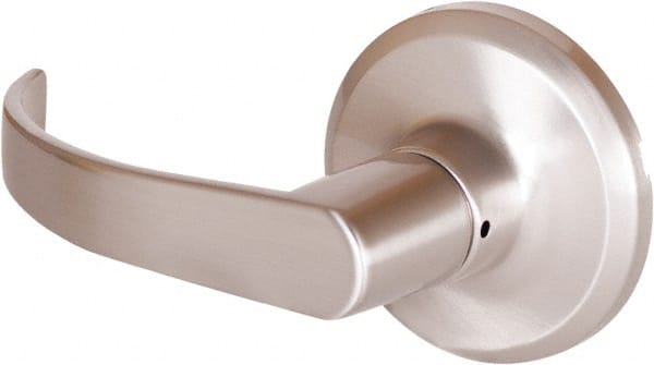 Stanley - Grade 2 Dummy Lever Lockset - 2-3/8 & 2-3/4" Back Set, Keyless Cylinder, Brass Alloy, Satin Nickel Finish - Exact Tooling