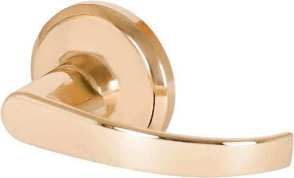 Stanley - Grade 2 Dummy Lever Lockset - 2-3/8 & 2-3/4" Back Set, Keyless Cylinder, Brass Alloy, Bright Brass Finish - Exact Tooling