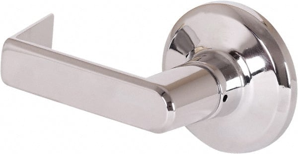 Stanley - Grade 2 Dummy Lever Lockset - 2-3/8 & 2-3/4" Back Set, Keyless Cylinder, Brass Alloy, Bright Chrome Finish - Exact Tooling