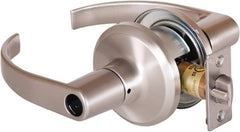Stanley - Grade 2 Office Lever Lockset - 2-3/8 & 2-3/4" Back Set, Brass Alloy, Satin Nickel Finish - Exact Tooling