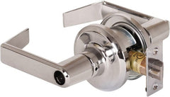 Stanley - Grade 2 Office Lever Lockset - 2-3/8 & 2-3/4" Back Set, Brass Alloy, Bright Chrome Finish - Exact Tooling