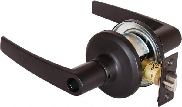 Stanley - Grade 2 Office Lever Lockset - 2-3/8 & 2-3/4" Back Set, Brass Alloy, Oil Rubbed Bronze Finish - Exact Tooling