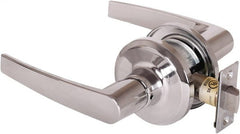 Stanley - Grade 2 Passage Lever Lockset - 2-3/8 & 2-3/4" Back Set, Keyless Cylinder, Brass Alloy, Bright Chrome Finish - Exact Tooling