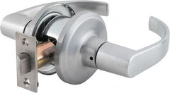 Stanley - Grade 2 Passage Lever Lockset - 2-3/8 & 2-3/4" Back Set, Keyless Cylinder, Brass Alloy, Satin Chrome Finish - Exact Tooling