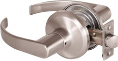 Stanley - Grade 2 Passage Lever Lockset - 2-3/8 & 2-3/4" Back Set, Keyless Cylinder, Brass Alloy, Satin Nickel Finish - Exact Tooling