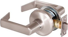 Stanley - Grade 2 Passage Lever Lockset - 2-3/8 & 2-3/4" Back Set, Keyless Cylinder, Brass Alloy, Satin Nickel Finish - Exact Tooling