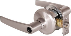 Stanley - Grade 2 Office Lever Lockset - 2-3/8 & 2-3/4" Back Set, Brass Alloy, Satin Nickel Finish - Exact Tooling