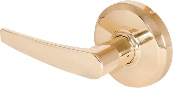 Stanley - Grade 2 Dummy Lever Lockset - 2-3/4" Back Set, Keyless Cylinder, Brass Alloy, Bright Brass Finish - Exact Tooling
