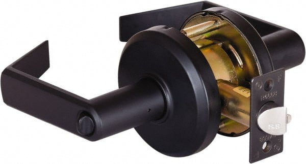 Stanley - Grade 2 Entrance Lever Lockset - 2-3/4" Back Set, Key In Lever Cylinder, Brass Alloy, Oil Rubbed Bronze Finish - Exact Tooling