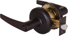 Stanley - Grade 2 Entrance Lever Lockset - 2-3/4" Back Set, Key In Lever Cylinder, Brass Alloy, Oil Rubbed Bronze Finish - Exact Tooling