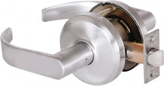 Stanley - Grade 2 Passage Lever Lockset - 2-3/4" Back Set, Keyless Cylinder, Brass Alloy, Satin Chrome Finish - Exact Tooling