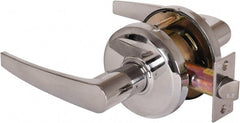 Stanley - Grade 2 Passage Lever Lockset - 2-3/4" Back Set, Keyless Cylinder, Brass Alloy, Bright Chrome Finish - Exact Tooling