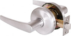 Stanley - Grade 2 Passage Lever Lockset - 2-3/4" Back Set, Keyless Cylinder, Brass Alloy, Satin Chrome Finish - Exact Tooling