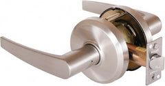 Stanley - Grade 2 Passage Lever Lockset - 2-3/4" Back Set, Keyless Cylinder, Brass Alloy, Nickel Finish - Exact Tooling