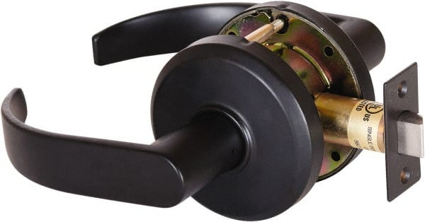 Stanley - Grade 2 Dummy Lever Lockset - 2-3/4" Back Set, Keyless Cylinder, Brass Alloy, Oil Rubbed Bronze Finish - Exact Tooling
