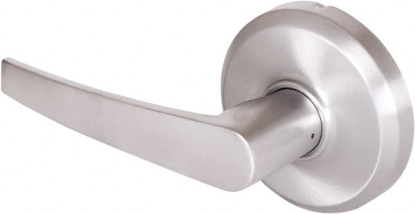 Stanley - Grade 2 Dummy Lever Lockset - 2-3/4" Back Set, Keyless Cylinder, Brass Alloy, Satin Chrome Finish - Exact Tooling