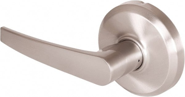 Stanley - Grade 2 Dummy Lever Lockset - 2-3/4" Back Set, Keyless Cylinder, Brass Alloy, Nickel Finish - Exact Tooling