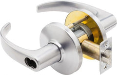 Best - Grade 1 Storeroom Lever Lockset - 2-3/4" Back Set, Key In Lever Cylinder, Brass Alloy, Satin Chrome Finish - Exact Tooling