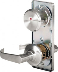 Stanley - Grade 2 Passage Lever Lockset - 2-3/4" Back Set, Keyless Cylinder, Brass Alloy, Satin Chrome Finish - Exact Tooling