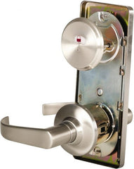 Stanley - Grade 2 Passage Lever Lockset - 2-3/4" Back Set, Keyless Cylinder, Brass Alloy, Nickel Finish - Exact Tooling