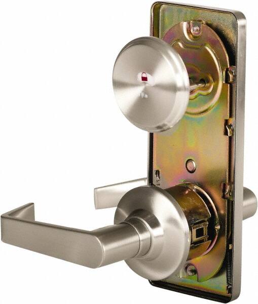 Stanley - Grade 2 Passage Lever Lockset - 2-3/4" Back Set, Keyless Cylinder, Brass Alloy, Nickel Finish - Exact Tooling