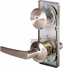 Stanley - Grade 2 Passage Lever Lockset - 2-3/4" Back Set, Keyless Cylinder, Brass Alloy, Nickel Finish - Exact Tooling