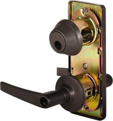 Stanley - Grade 2 Entry Lever Lockset - 2-3/4" Back Set, Key In Lever Cylinder, Brass Alloy, Oil Rubbed Bronze Finish - Exact Tooling
