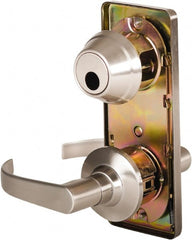 Stanley - Grade 2 Passage Lever Lockset - 2-3/4" Back Set, Keyless Cylinder, Brass Alloy, Nickel Finish - Exact Tooling