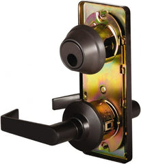 Stanley - Grade 2 Passage Lever Lockset - 2-3/4" Back Set, Keyless Cylinder, Brass Alloy, Oil Rubbed Bronze Finish - Exact Tooling