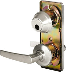 Stanley - Grade 2 Passage Lever Lockset - 2-3/4" Back Set, Keyless Cylinder, Brass Alloy, Satin Chrome Finish - Exact Tooling