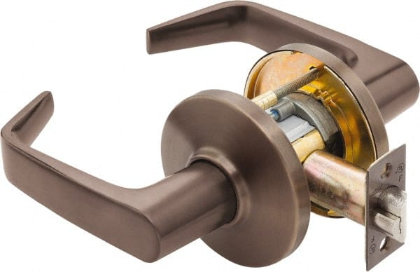 Best - Grade 1 Entrance Lever Lockset - 2-3/4" Back Set, Key In Lever Cylinder, Brass Alloy, Oil Rubbed Bronze Finish - Exact Tooling