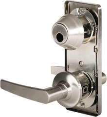 Stanley - Grade 2 Passage Lever Lockset - 2-3/4" Back Set, Keyless Cylinder, Brass Alloy, Nickel Finish - Exact Tooling