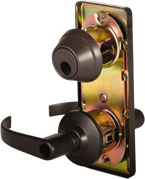 Stanley - Grade 2 Entry Lever Lockset - 2-3/4" Back Set, Key In Lever Cylinder, Brass Alloy, Oil Rubbed Bronze Finish - Exact Tooling