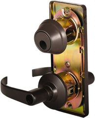Stanley - Grade 2 Entry Lever Lockset - 2-3/4" Back Set, Key In Lever Cylinder, Brass Alloy, Oil Rubbed Bronze Finish - Exact Tooling