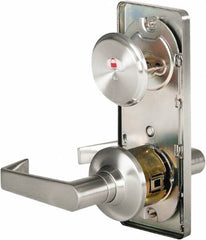 Stanley - Grade 2 Passage Lever Lockset - 2-3/4" Back Set, Keyless Cylinder, Brass Alloy, Satin Chrome Finish - Exact Tooling
