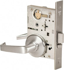 Best - Grade 1 Storeroom Lever Lockset - 2-3/4" Back Set, Keyless Cylinder, Brass Alloy, Satin Chrome Finish - Exact Tooling