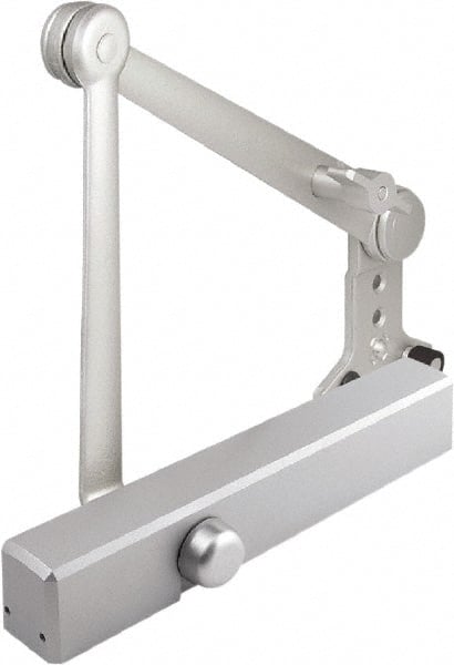Stanley - 12-1/4" Closer Body Length, Multi-Size Closer Manual Damper - Painted Aluminum Finish, Reversible - Exact Tooling