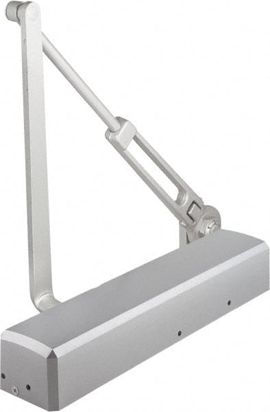 Stanley - 12-1/4" Closer Body Length, Multi-Size Closer Manual Damper - Painted Aluminum Finish, Reversible - Exact Tooling