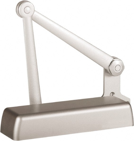 Stanley - 11-1/4" Closer Body Length, Multi-Size Closer Manual Damper - Painted Aluminum Finish, Right Hand - Exact Tooling