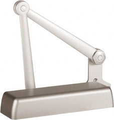 Stanley - 11-1/4" Closer Body Length, Multi-Size Closer Manual Damper - Painted Aluminum Finish, Right Hand - Exact Tooling